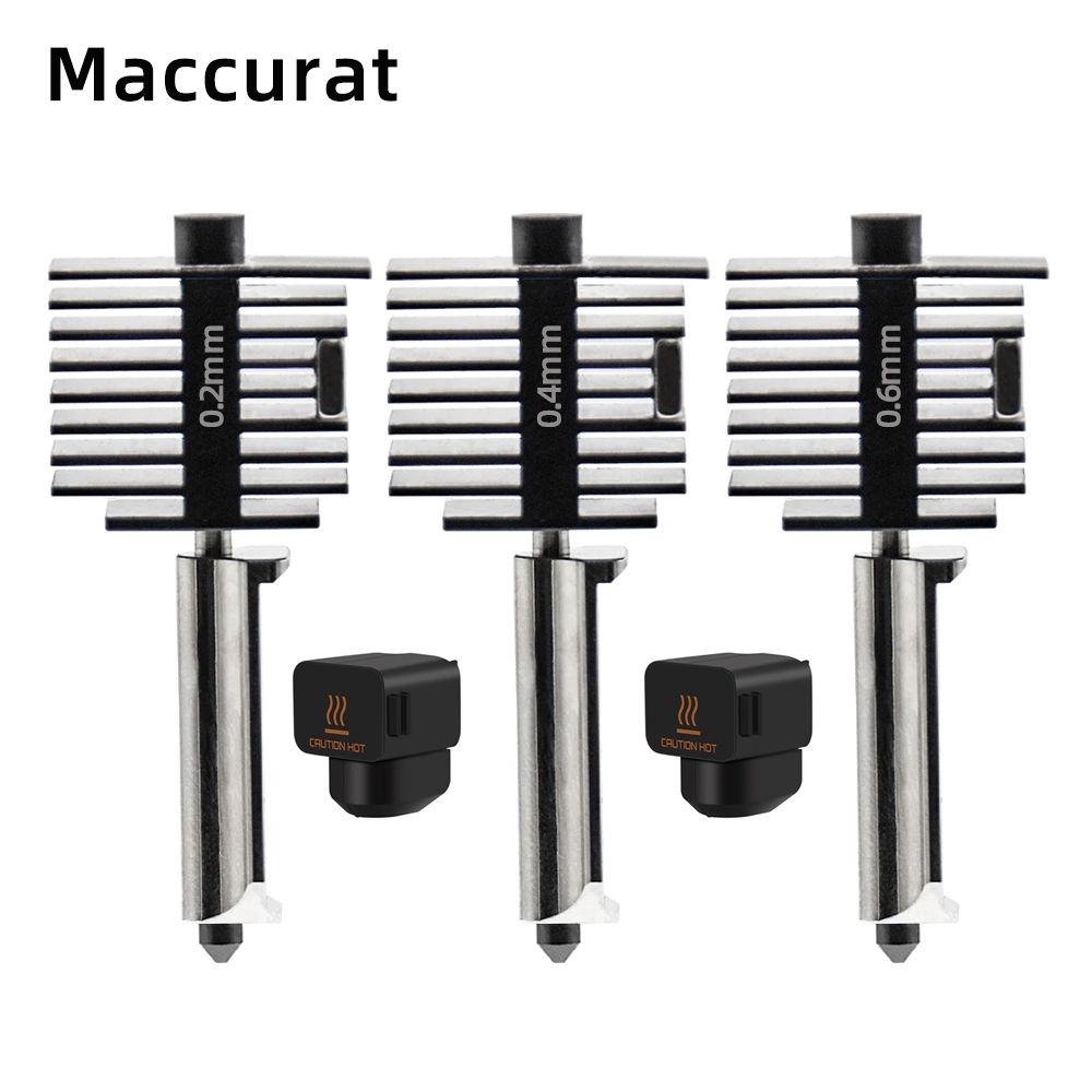 【Popular choice】 Bambu Lab A1 mini Hotend Kit with 0.2/0.4/0.6/0.8mm Hardened steel Nozzle For Lab A