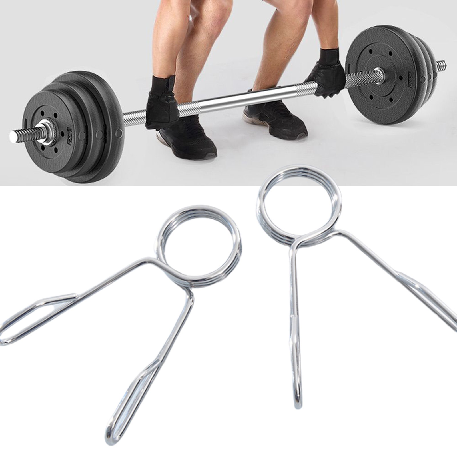 50mm Barbell mùa xuân cổ áo Trọng lượng quả tạ khóa clip thể dục tăng cường sức mạnh thiết bị