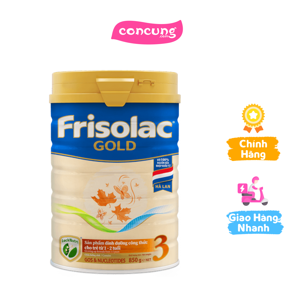 Frisolac Gold 3, 1 - 2 tuổi (850gr)