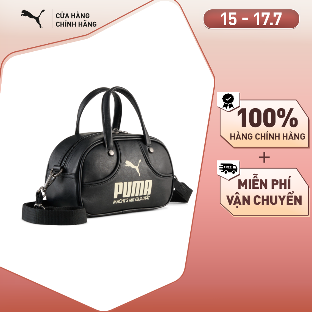 Túi Đeo Vai Thời Trang PUMA Unisex 1976 ARCHIVE Mini Grip Black-Alpine Snow Màu Đen
