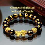 Black Obsidian Piyao Wealth Bracelet by Feng Shui Prosperity