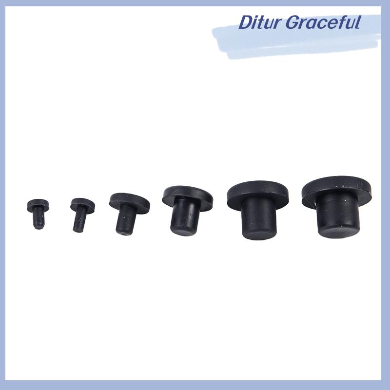 Ditur 10 cái Nắp lỗ bằng cao su đặc nút bịt lỗ chịu nhiệt độ cao 3-12mm
