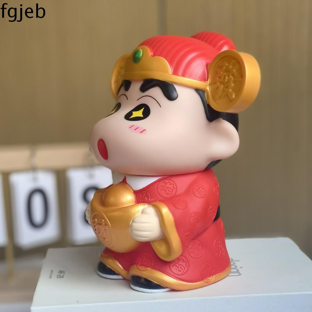 FGJEB Thần Tài Heo đất Shin-Chan bút chì màu Bể tiết kiệm Mô hình nhân vật Hộp đựng bút chì Shin cha