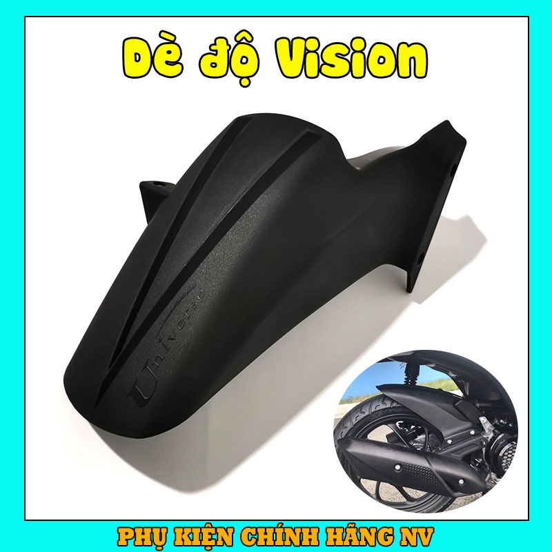 Dè sau, chắn bùn Vison 2021=>2025 độ Universe chắn bùn sạch khắc phục lỗi dè zin màu đen nhám nhựa ABS cao cấp