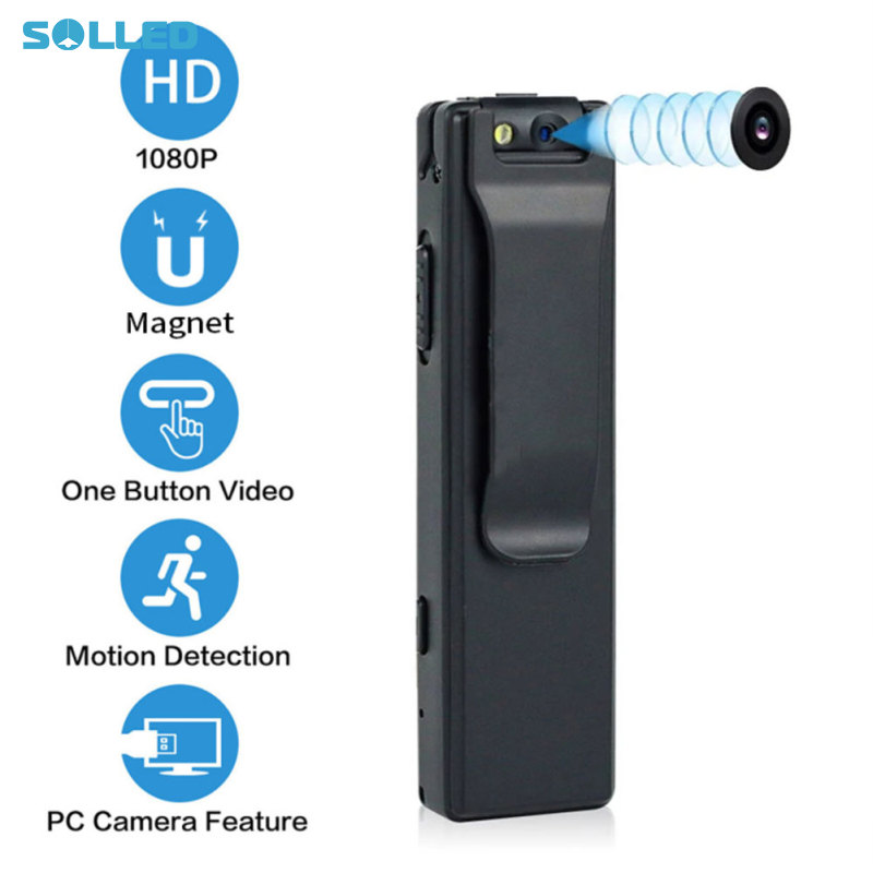 1080P Wearable Body Mounted Camera, 1100MAH Battery, Motion Detection Body Cam, 1080P HD Premium Portable Body Camera, For Security Guard Home Outdoor