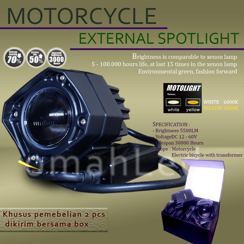 1Pcs Proji Biled Matrix Foglamp Led Spotlight 45W 2 Colors Harga 119,500 rupiah*Gratis Ongkir