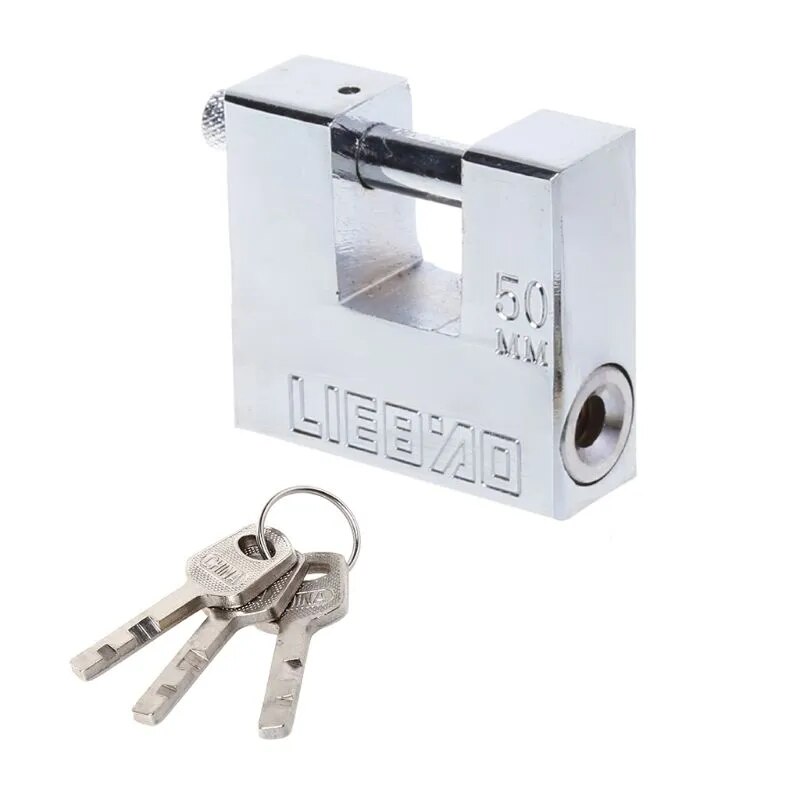 【Stylish】 Stainless Steel Burglar Padlock Security Safety Lock Antique Horizontal Opening