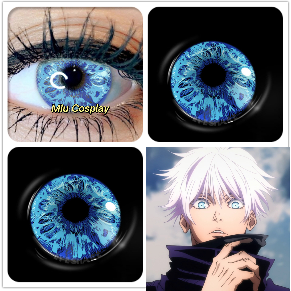 Lens cosplay Miku BC03 màu xanh hồng xinh xắn - Kính áp tròng