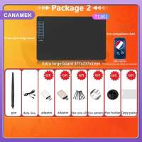 【CANAMEK】 Graphics Drawing Tablet Digital Pen Pad Writing Drawing Board For Android Phone Windows Mac Laptop For Painting Designing Course