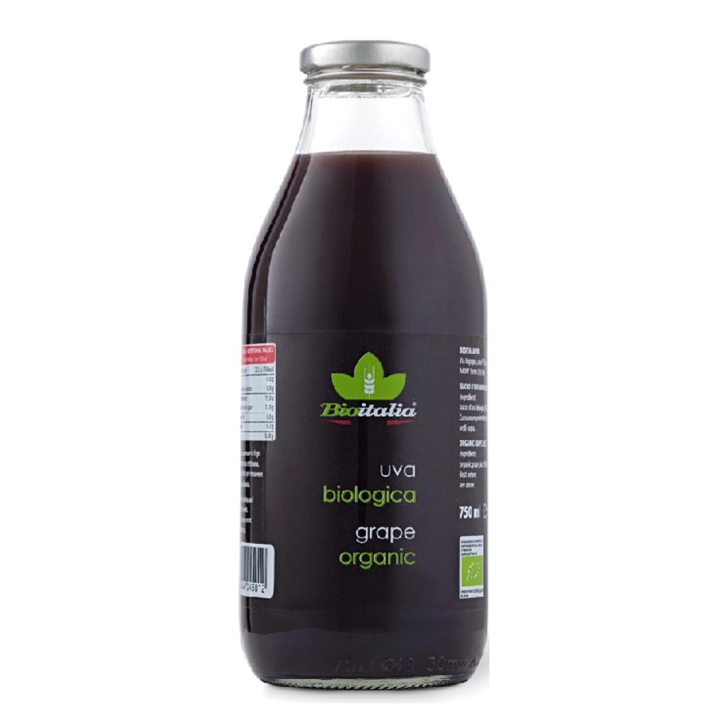 Nước Ép Nho Hữu Cơ, Organic Grape Juice 750ml - BIOITALIA