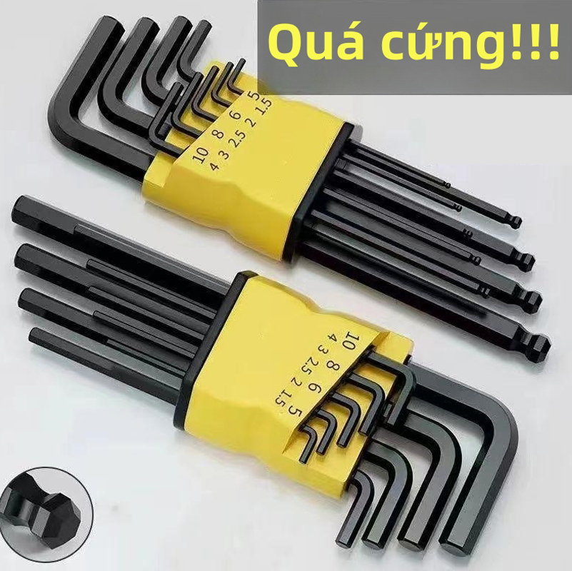 POP Bộ lục giác xịn nhật,lục giác xịn Độ cứng cao Cr-V,Bộ cờ lê lục giác Đa chức năng