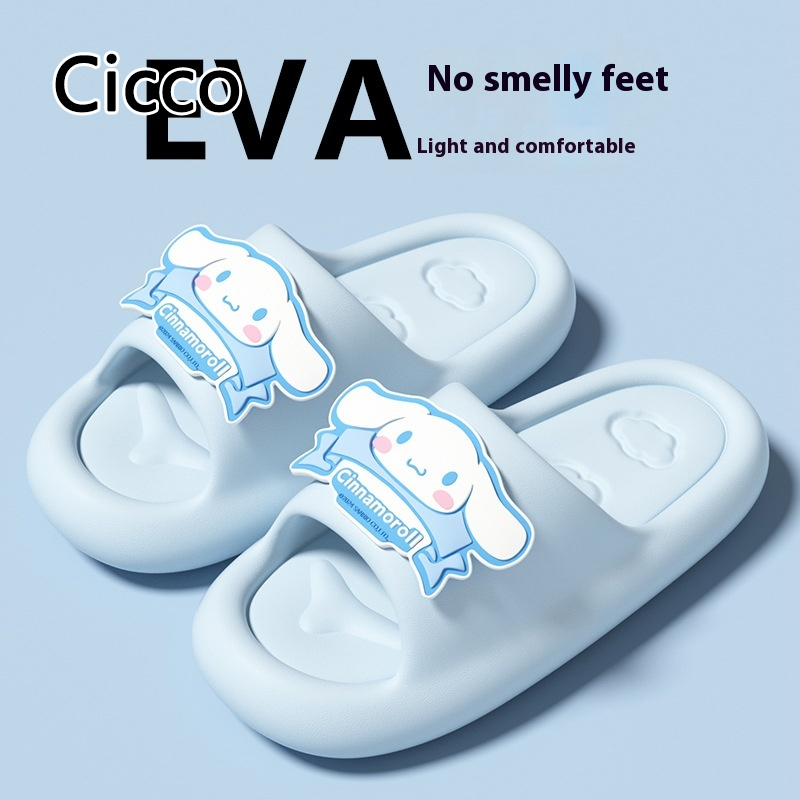 Cicco eva dép nữ câm Đế mềm chống trượt trong nhà Dép thoải mái ngoài trời thiết kế hoạt hình dễ thương