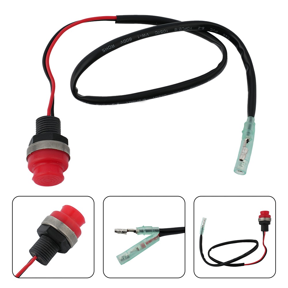 【Bluespot】 công tắc dừng nút nhấn màu đỏ cho động cơ Hàng Hải chính xác và đáng tin cậy [bán nóng phụ tùng ô tô mới]