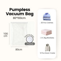 Mixshop Premium Pumpless Travel Vacuum Bag | Luggage Compression Storage Organizer