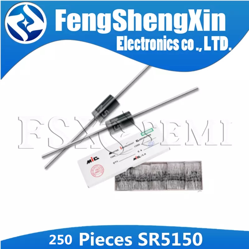 yingke 250pcs Sr5150 Sb5150 Mbr5150 Schottky Diode