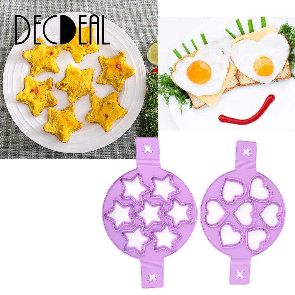 Trứng Maker 2pcs Trứng Khuôn làm bánh pancake để dụng cụ nấu ăn cảm ứng cho bánh nướng xốp cho lò vi sóng cho trứng