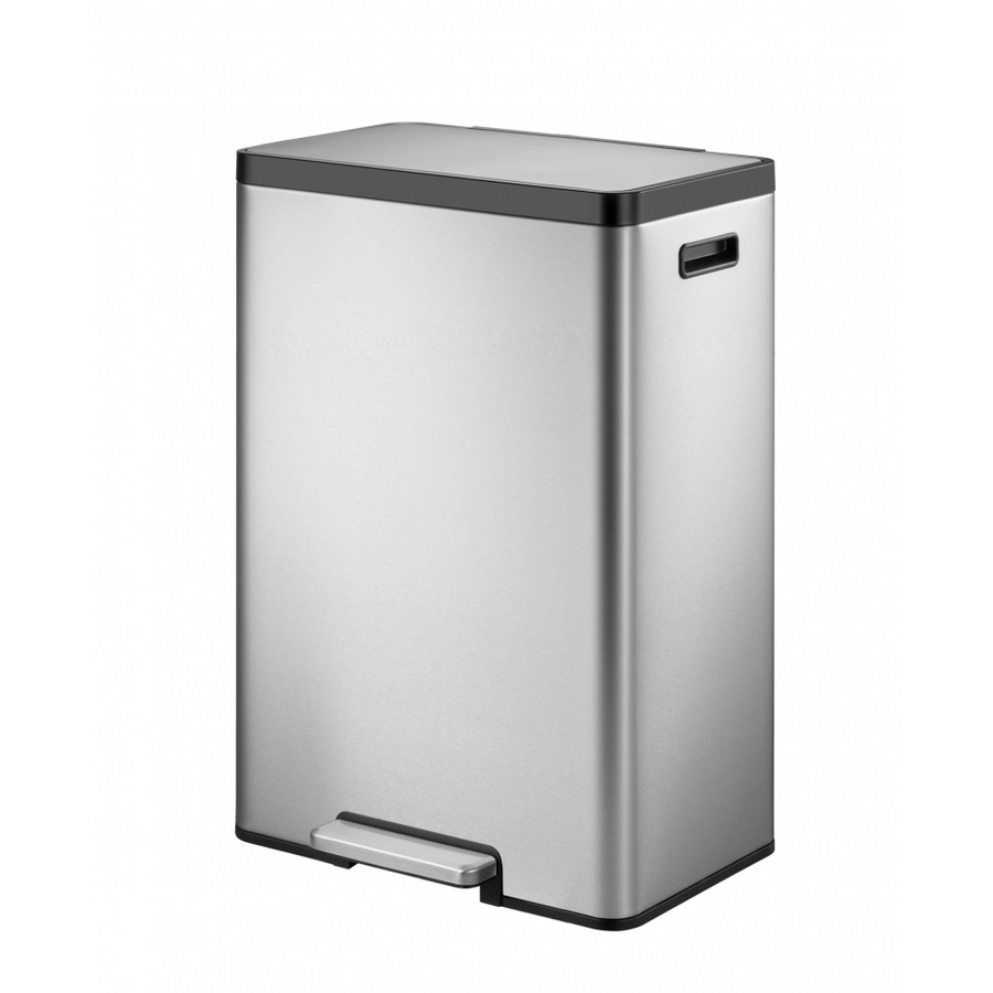 Global House EKO ถังขยะขาเหยียบเหลี่ยม 45 ลิตร รุ่น ECOCASA-II EK9138MT ขนาด 45x34x66 ซม. สีเงิน รับประกันของเเท้! ราคา  2,590 บาท*ส่งฟรี