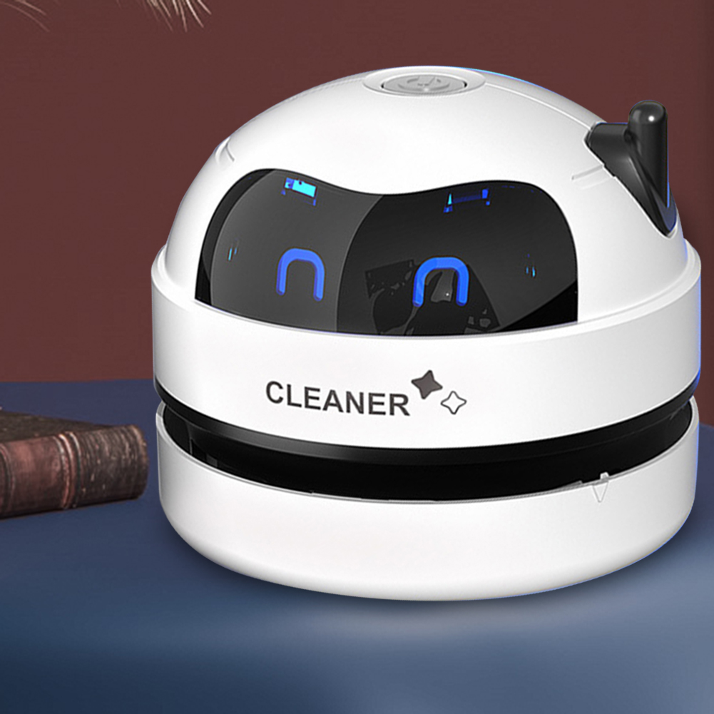 [HomeToolss]Wireless Handheld Dust Vacuum for Desks and Tables, 500mAh Battery, Pet Hair and Food Crumb Cleaner, Lightweight and Portable Design