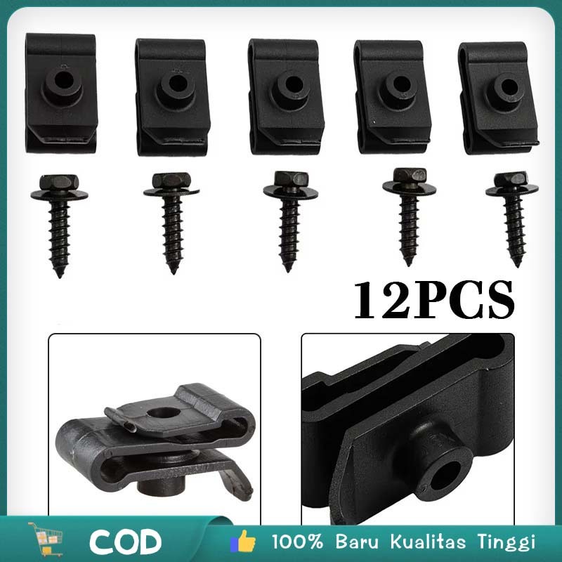 1set Kancing Klip Bumper Universal Klip Bumper Baut Klip Bemper Mobil Baut Digunakan Untuk Toyota Bumper Rivet Retainer Plastik Bemper Clip Harga 36,000 rupiah*Gratis Ongkir