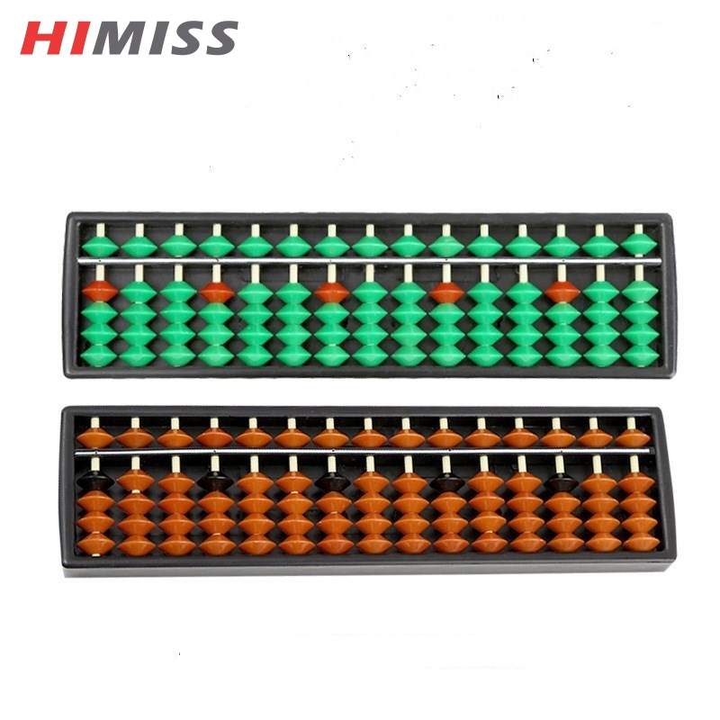 HIMISS Kids Abacus 15 Digits Arithmetic Abacus Kids Maths Calculating Tool