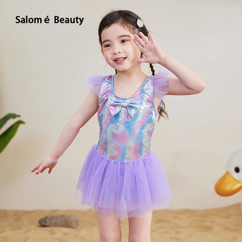 Deukio One Piece Swimsuit Cute Mermaid Dress, Suitable for Middle aged Girls ราคา 149 บาท*ส่งฟรี