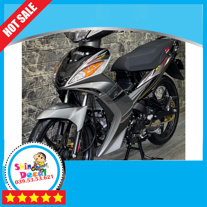 [] tem rời exciter 2010 - mẫu spark mx - xám đen