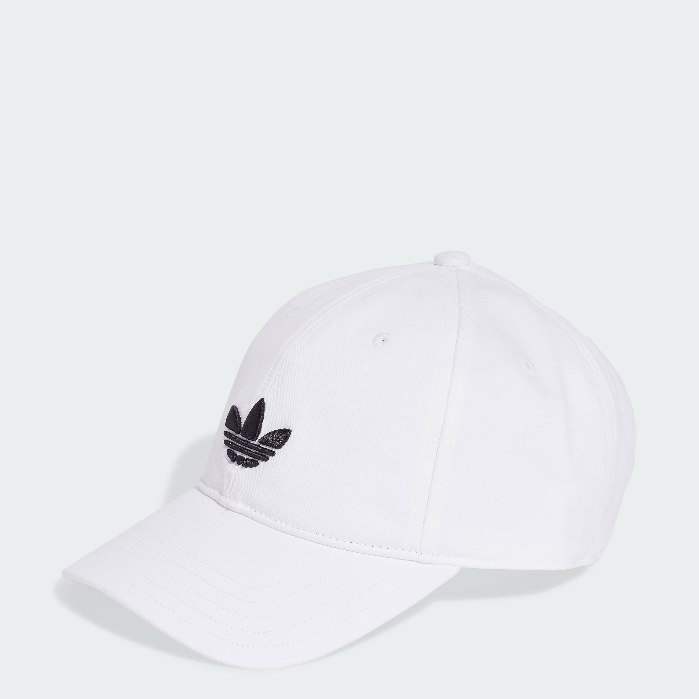 CHỈ 20H 31.12-3.1-VOUCHER 30% adidas Phong cách sống Mũ Bóng Chày Ba Lá Classic Adicolor Unisex trắng JC6025
