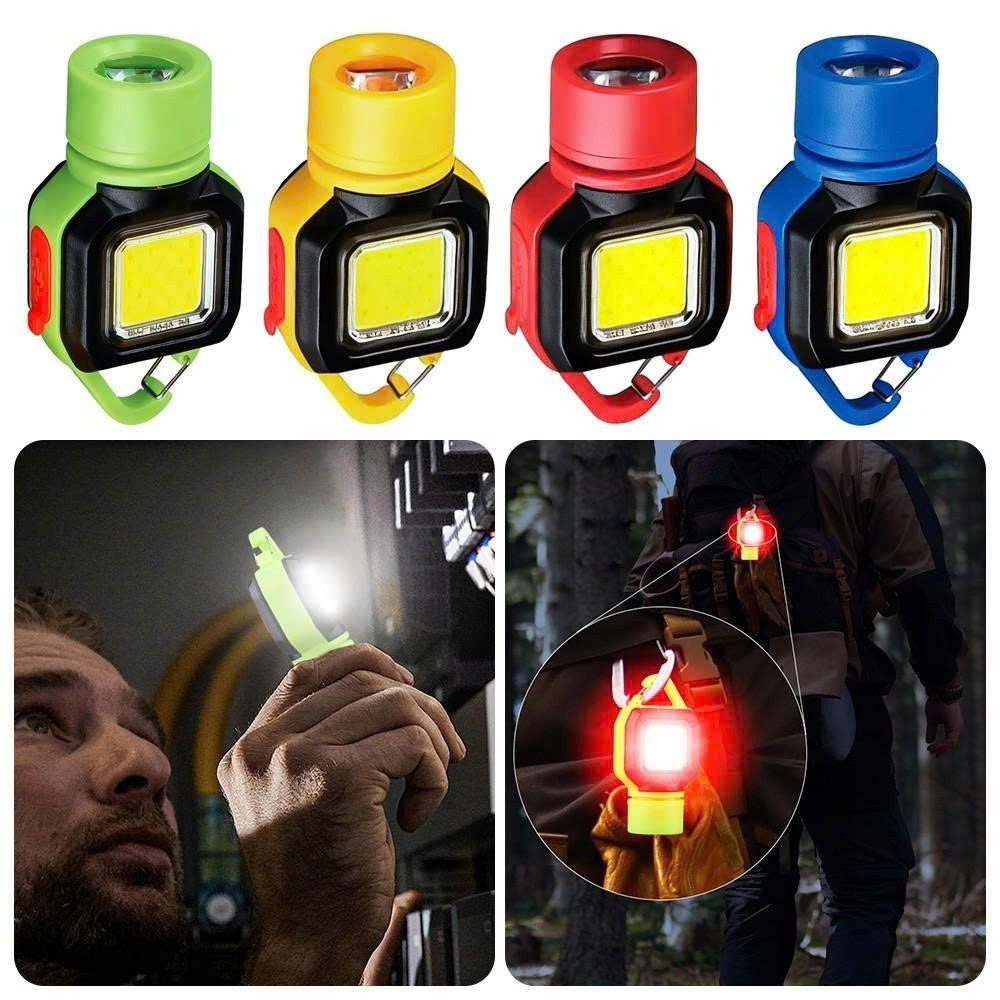 Đèn LED COB Mini Cầm Tay – Chiếu Xa Mạnh – Dùng Đi Phượt/Du Lịch , Đèn LED Mini Siêu Sáng Đa Năng