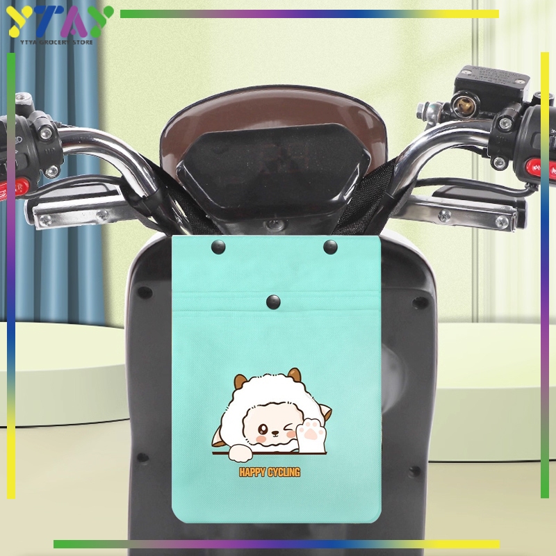 Tas Organizer Stang Sepeda/Listrik/Motor Tahan Air Model Gantung Depan dengan Tutup Praktis untuk Penyimpanan Charger Harga 32,000 rupiah*Gratis Ongkir