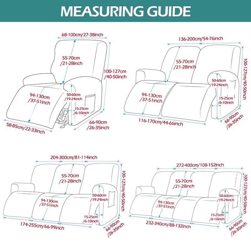 Giá Trị Mua 2023 Không Thấm Nước Căng Ngồi Có Thể Ngả Bọc ghế sofa 1/2/3/4 Ghế Rắn Áo Phủ Ghế Trường Kỷ Tấm phủ ghế sofa Bảo Vệ ghế ngả Bao Gồm Cho Nhà