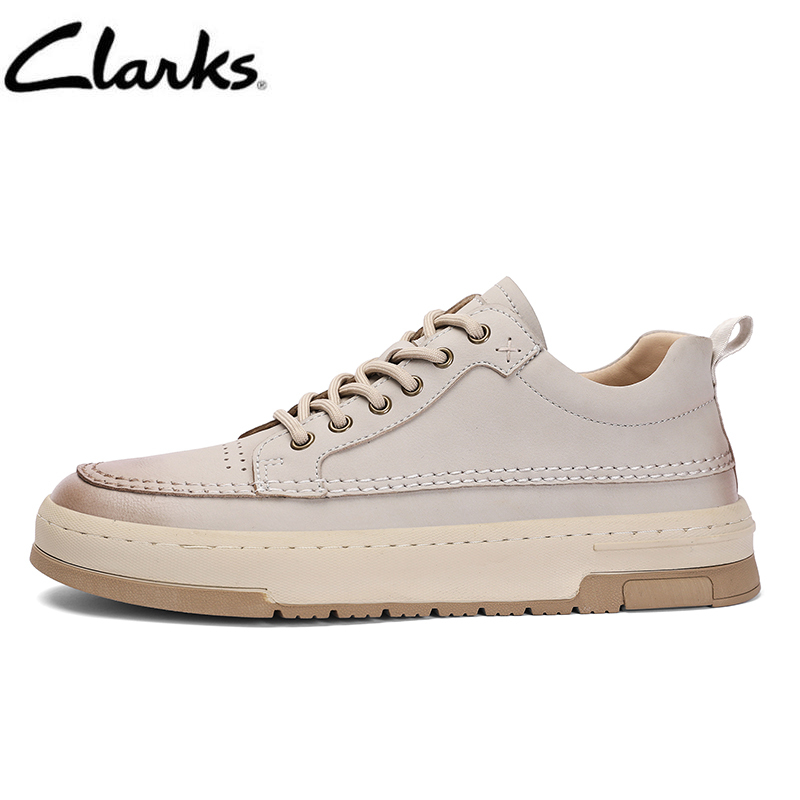 Clarks_ nam cornwell tạp dề da ren giày da bò đa năng nam giày thể thao da thật giày dép giày bệt