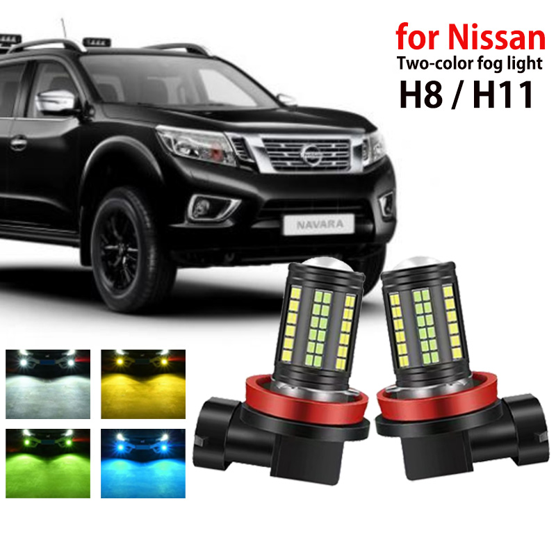 2 chiếc đèn LED sương mù H8 H11 H16 cho Nissan Navara NP300 D23 D40 nv200 nv250 nv300 Pathfinder R51 R52 nhiệm vụ biên giới Sentra xterra