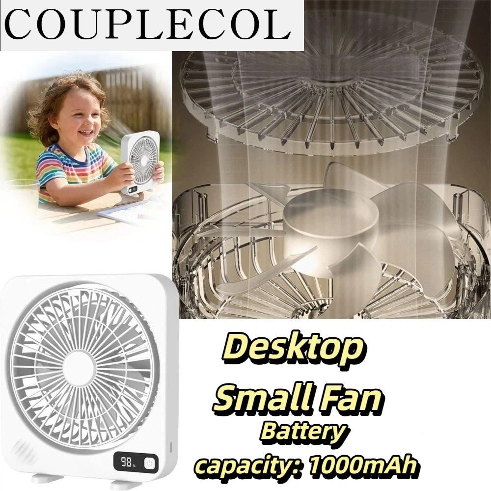COUPLECOL Màn hình kỹ thuật số Quạt màn hình LED Pin tích hợp Hoạt động yên tĩnh Quạt sạc điện Hiển thị thời gian thực Dung lượng 1200mAh Quạt để bàn di động Sử dụng trên máy tính để bàn Giá 612,642 Đồng*Miễn phí vận chuyển