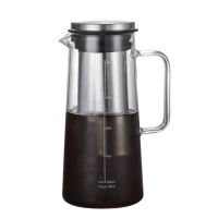 Vogvigo Airtight Cold Brew Iced Coffee Maker and Tea Infuser- 1.0L / 34oz Glass Carafe with Removable Stainless Steel Filter