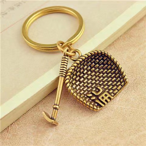 bình Chiêu mười hai cầm tinh móc chìa khóa mạt chược chiêu tài nam nữ sáng tạo hồ lô xe hơi treo