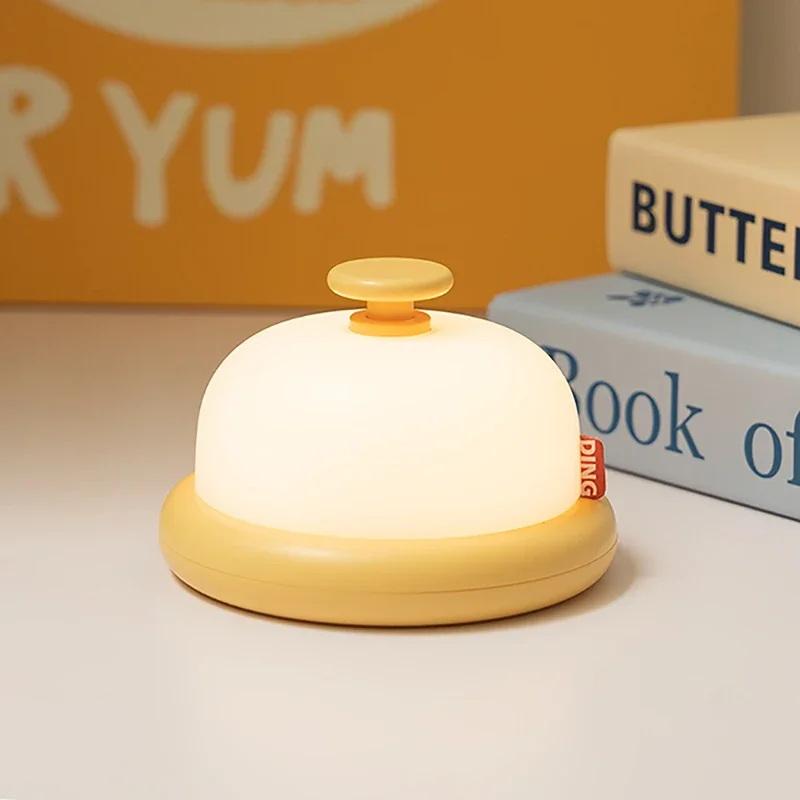 Store HHDKE4 Silicone LED bên cạnh đèn ngủ trẻ em sáng tạo ánh sáng ban đêm Kawaii Dễ thương xách tay Đèn bàn bé ăn phòng ngủ đêm đèn