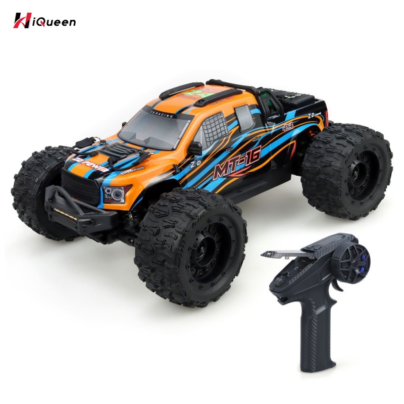 1:16 Scale Brushless RC Car 2.4G 4WD 80 KM/H High Speed Remote Control Car Off-Road RC Truck With LED Lights Gifts For Kids ราคา 3,263 บาท*ส่งฟรี