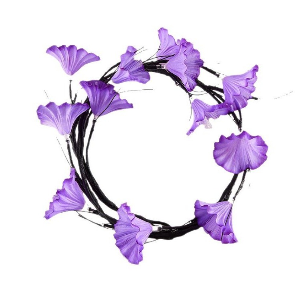 XYAX Bendable Design LED Vine Lights Leaf Design Realistic Flower Realistic Flower Leaf Lamps Vine String Dimmable Wall Decor Lights Indoor Decor