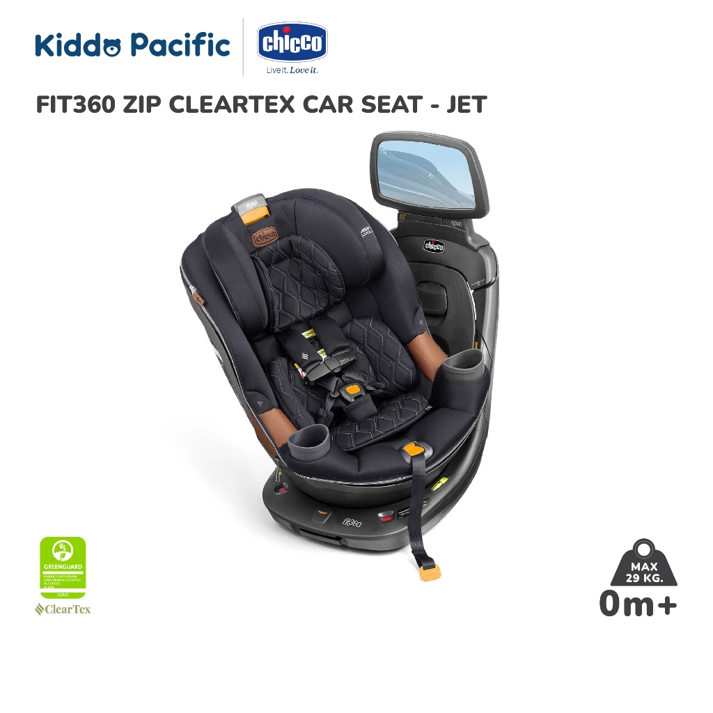 CHICCO FIT360 ZIP CLEARTEX CAR SEAT-JET คาร์ซีท ราคา 28,796 บาท*ส่งฟรี
