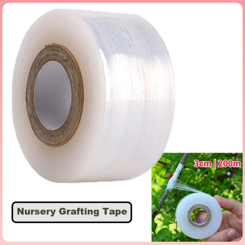 2cm100m Grafting Tape Stretchable Self-adhesive Film Plant Tree Seedling Nurse E - Foto 9