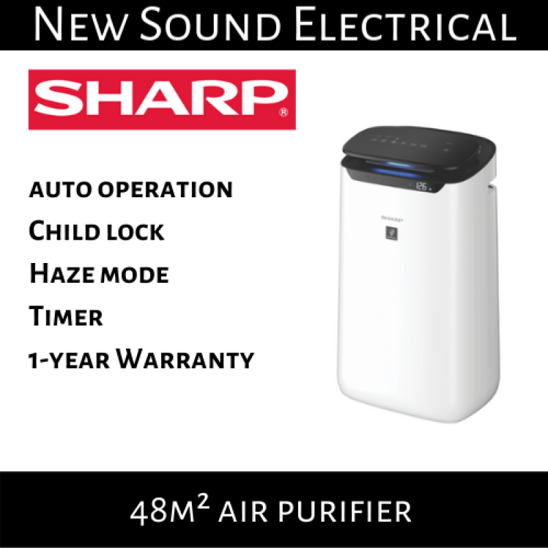 Sharp FP-J60E-W 48m² Air Purifier |1-year Local Warranty Singapore