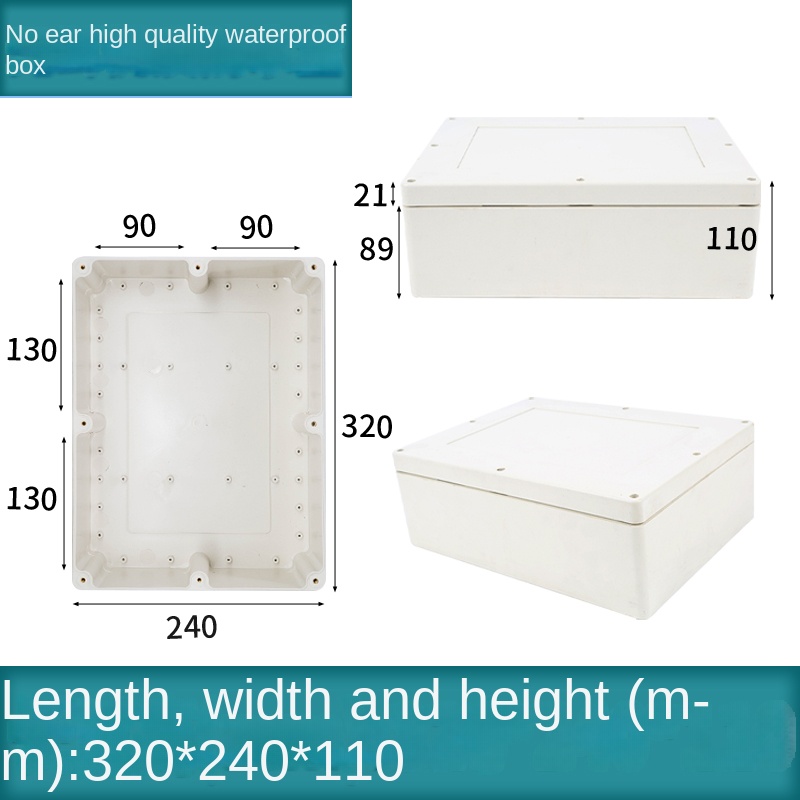 Vỏ Nhựa Chống Nước 320x240x110 mm | Kehua F-type Xám Công Nghiệp IP65 Hộp Tủ Điều Khiển Tự Động Hóa Công Nghiệp