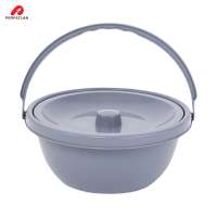 Perfeclan Elderly Commode Potty Chamber Pot Practical Potty with Lid Container Pee Bucket for Elderly Children Men Women Travel Boat