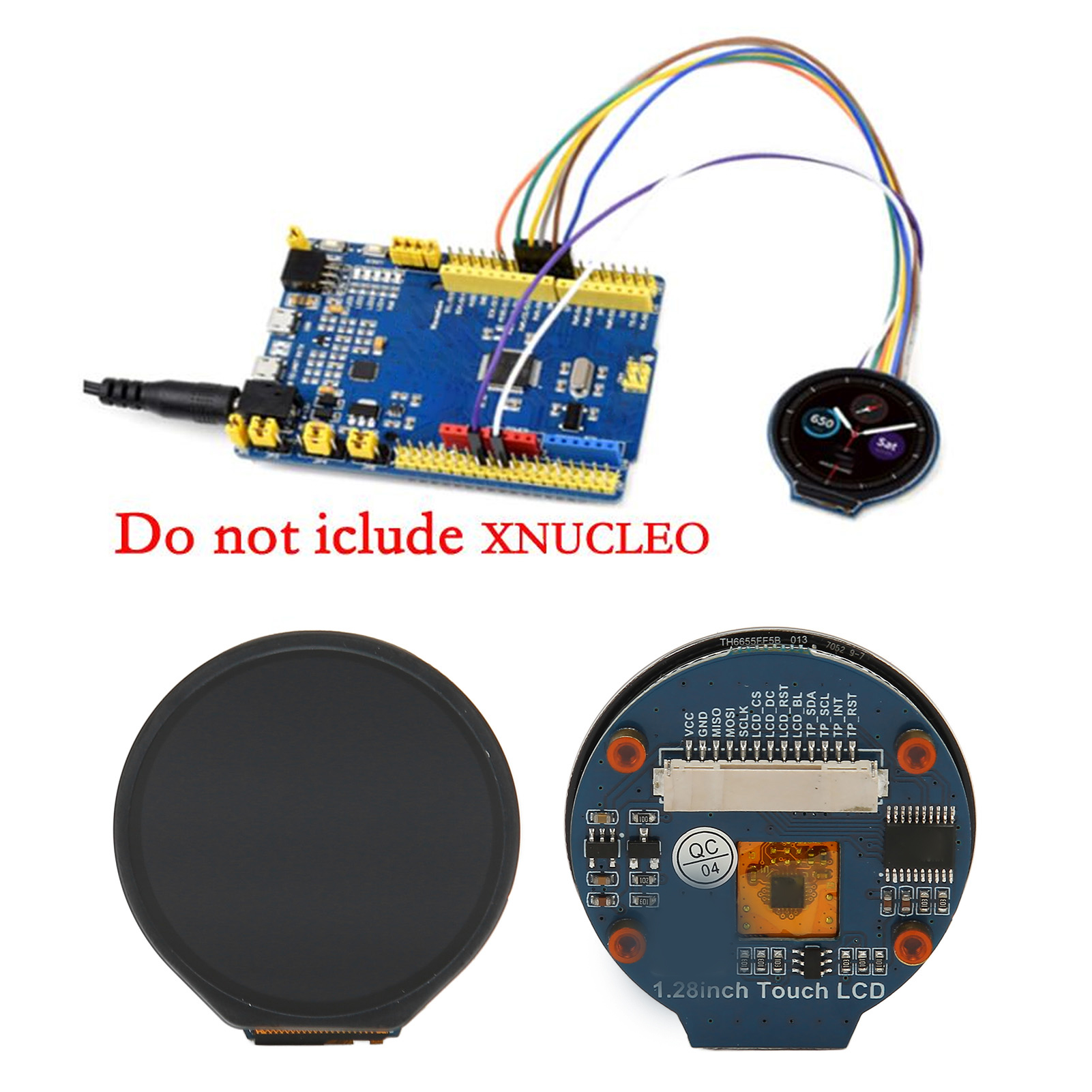 LCD Display Module Round LCD Module 1.28in IPS Panel for Computer