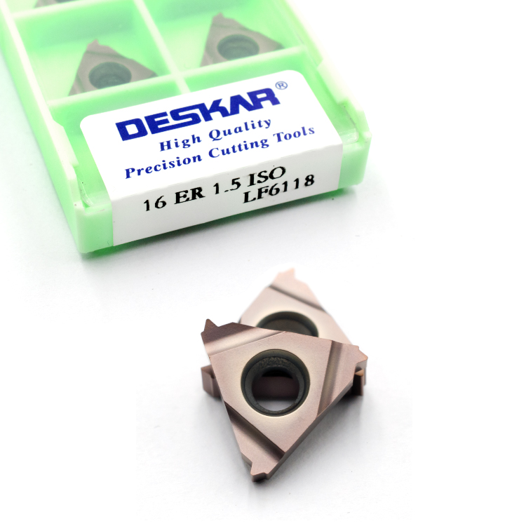 DESKAR 16 ER 1.5 ISO LF6118 Chèn tiện ren cacbua vonfram có thể lập chỉ mục cho giá đỡ tiện ren