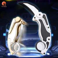 Kesoto ของเล่นฝึกประสาทสัมผัสของเล่นแครอทขนาดกะทัดรัดพับได้พิมพ์3D แบบพกพาเครื่องมือฟิดเจ็ทสำหรับเพื่อนครอบครัวเด็ก
