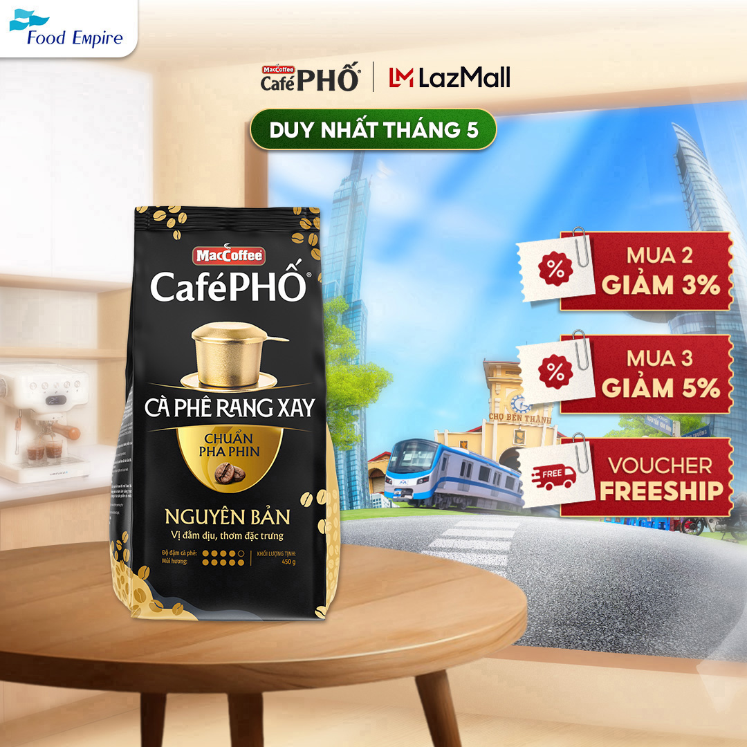 Túi cà phê Phố Rang Xay - MacCoffee 450gr