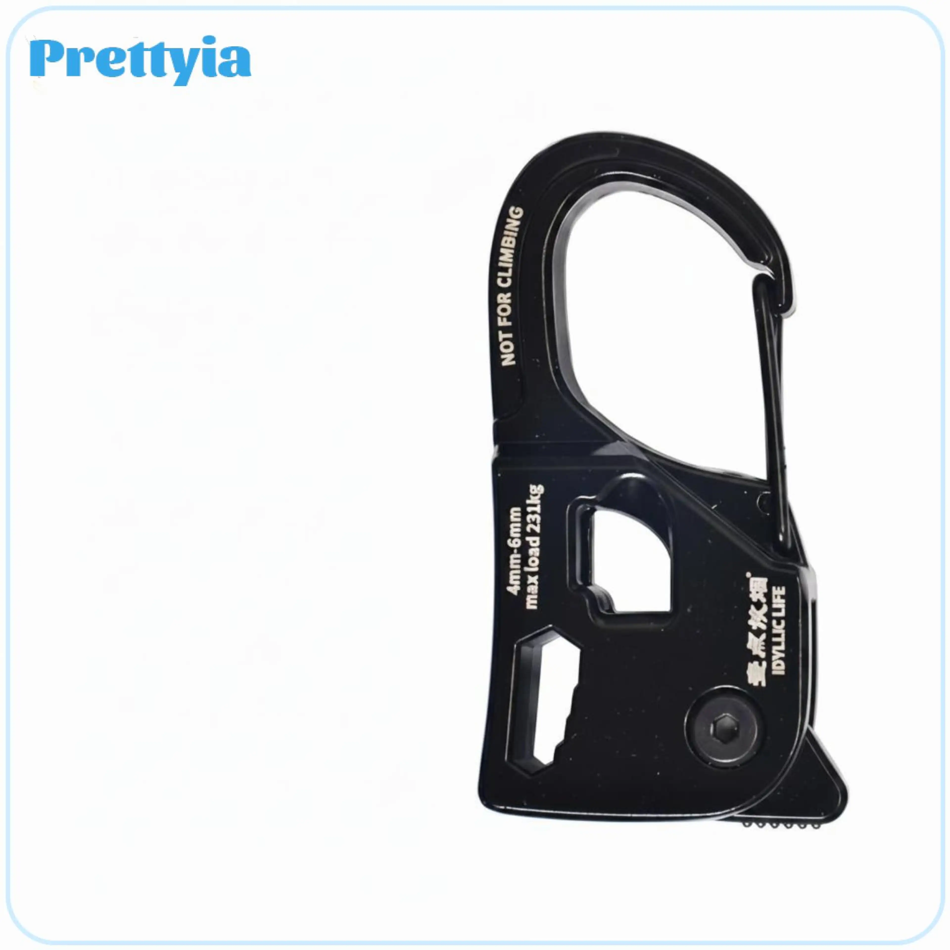 Outdoor Rope Tightener Self-locking Tensioner Aluminum Buckle for Tent Tarp Camping Gear Fastening