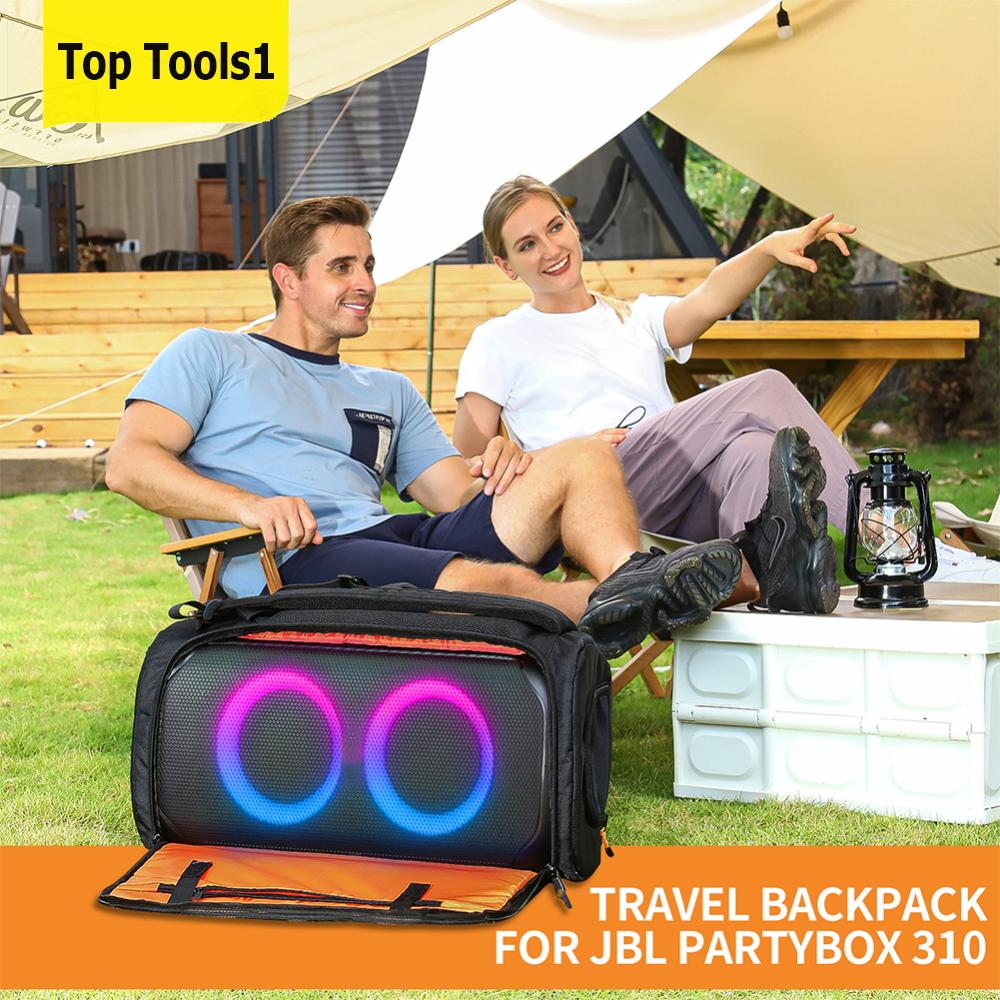 Waterproof Storage Handbags Large Capacity Foldable Bluetooth-compatible Speaker Storage Bag Breathable Accessories for JBL Partybox 310 ราคา 1,199 บาท*ส่งฟรี