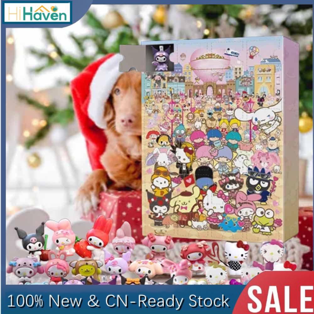 24Pcs Christmas Advent Calendar Kids Girls Cute Figures Doll Xmas Gifts